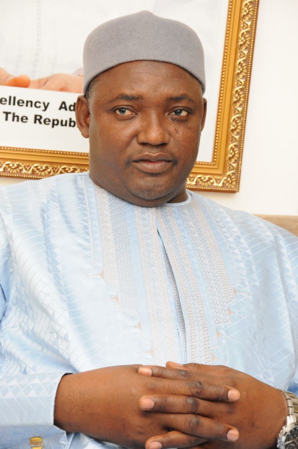 Adama Barrow, président gambien