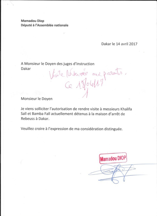 Interdiction: Decroix n'a pas pu rendre visite à Khalifa Sall et Bamba Fall Interdiction: Decroix n'a pas pu rendre visite à Khalifa Sall et Bamba Fall