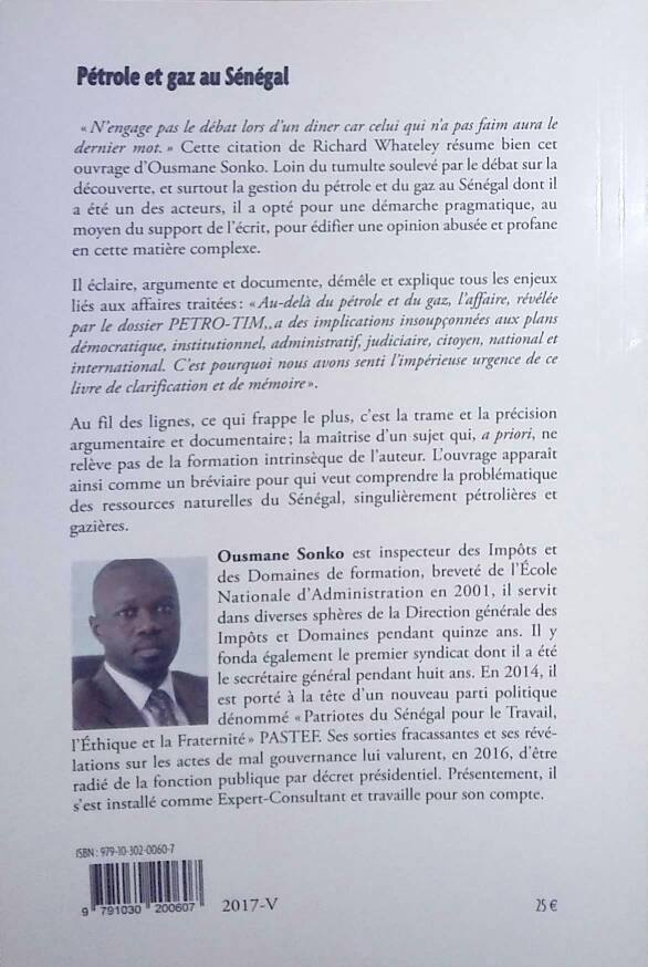 Ousmane Sonko annonce la parution de son ouvrage