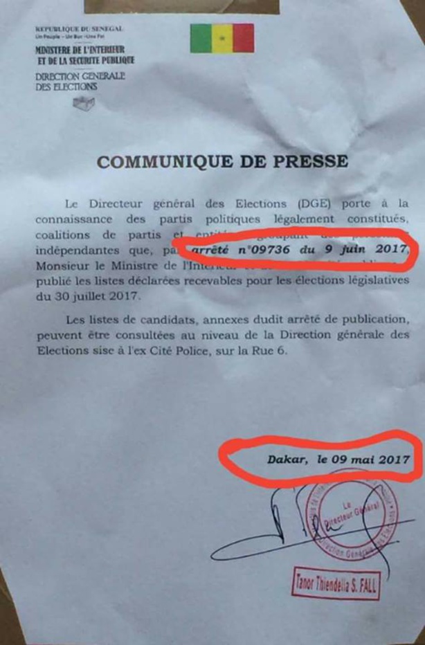 Bourde de la Direction générale des élections sur deux dates Bourde de la Direction générale des élections sur deux dates