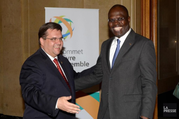 Le maire Denis Coderre en juin 2015 avec son homologue de Dakar, Khalifa Sall, Le maire Denis Coderre en juin 2015 avec son homologue de Dakar, Khalifa Sall,
