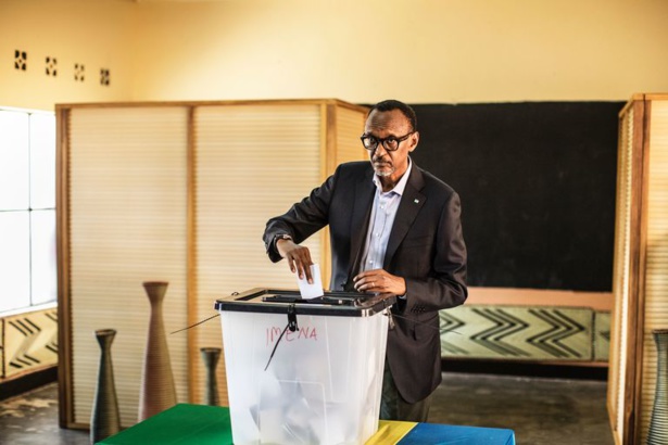 Rwanda : Pauk Kagamé élu avec 98,66 % Rwanda : Pauk Kagamé élu avec 98,66 %
