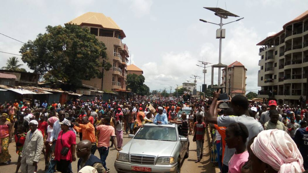 Manifestation de l'opposition guinéenne pour la tenue des élections locales