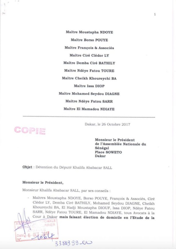 Khalifa Sall à Moustapha Niasse : «Mes conditions pour être entendu…» Khalifa Sall à Moustapha Niasse : «Mes conditions pour être entendu…»