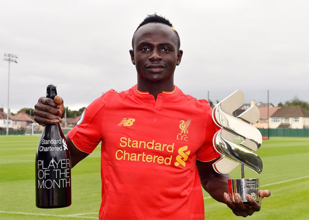 ​Premier League: Sadio Mané élu meilleur joueur du mois d’Août