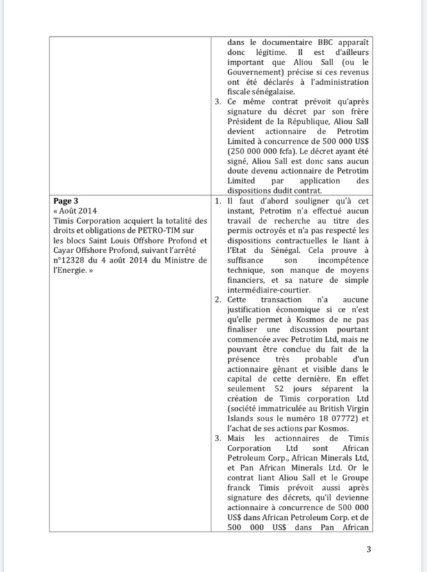 Affaire Aliou Sall : Les cadres de l'ACT démontent le mémorandum du gouvernement Affaire Aliou Sall : Les cadres de l'ACT démontent le mémorandum du gouvernement