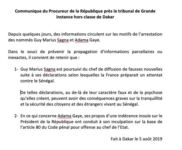 La bourde du Procureur La bourde du Procureur