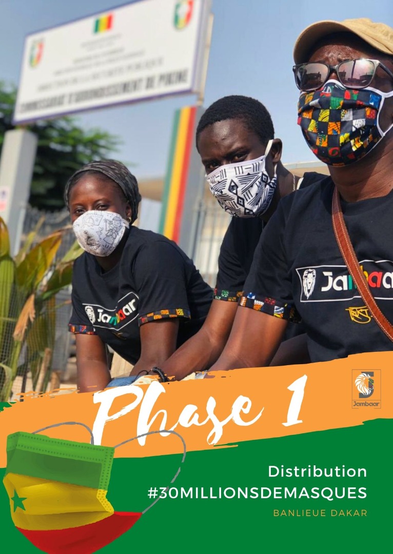 Projet Jambaar : Phase 1 Distribution projet 30 millions de masques