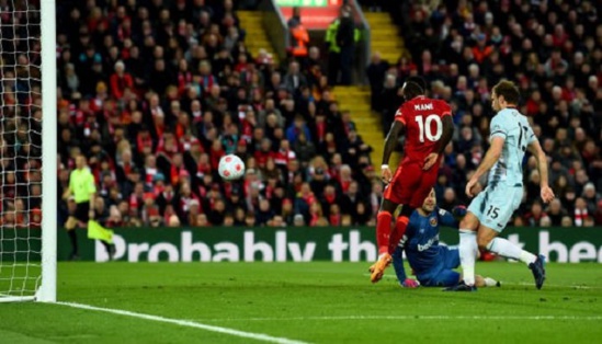 Premier League : Mané donne la victoire à Liverpool face à West Ham