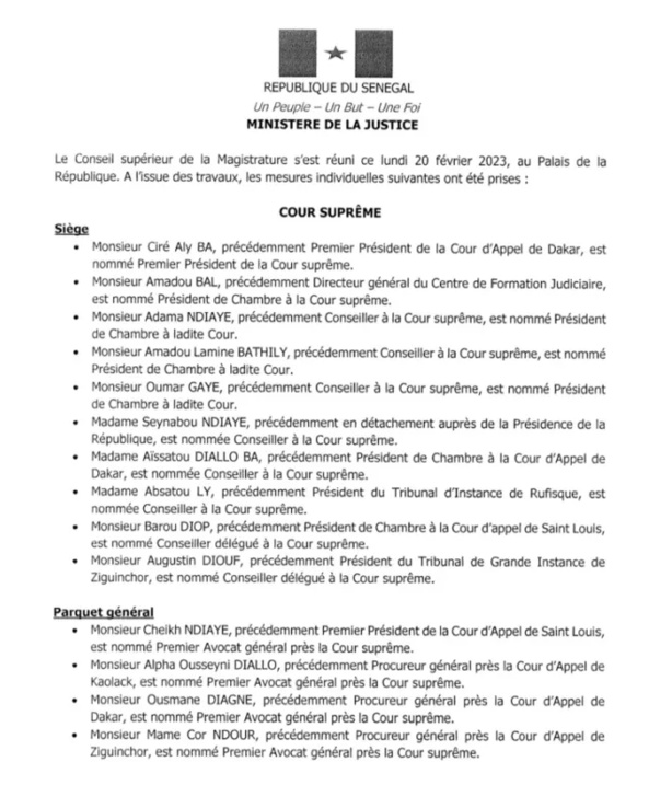 Macky chamboule la magistrature Macky chamboule la magistrature