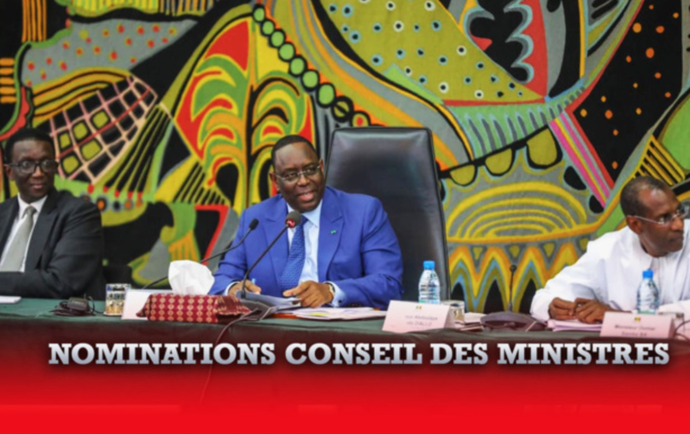 Les nominations en conseil des ministres de ce Mercredi 18 Octobre 2023 Les nominations en conseil des ministres de ce Mercredi 18 Octobre 2023