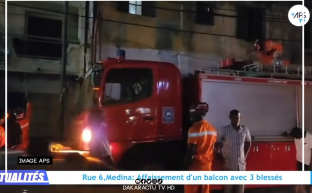 Médina, Rue 6 : L’affaissement d’un balcon fait 3 blessés