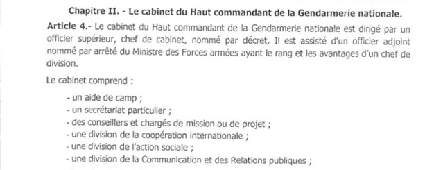 Macky Sall signe un décret mettant la Gendarmerie comme partie intégrante de l’armée