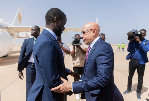 Les images de l'arrivée du Président en Mauritanie Les images de l'arrivée du Président en Mauritanie