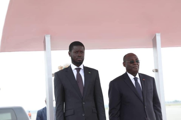 Visite officielle : Arrivée du Président Diomaye Faye à Abidjan Visite officielle : Arrivée du Président Diomaye Faye à Abidjan
