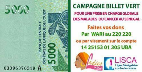 Ladies Club: des "billets verts" contre le Cancer