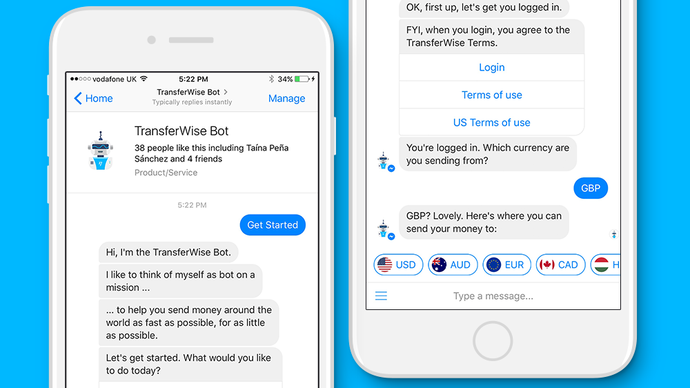 TransferWise permet désormais l'envoi d'argent via Facebook