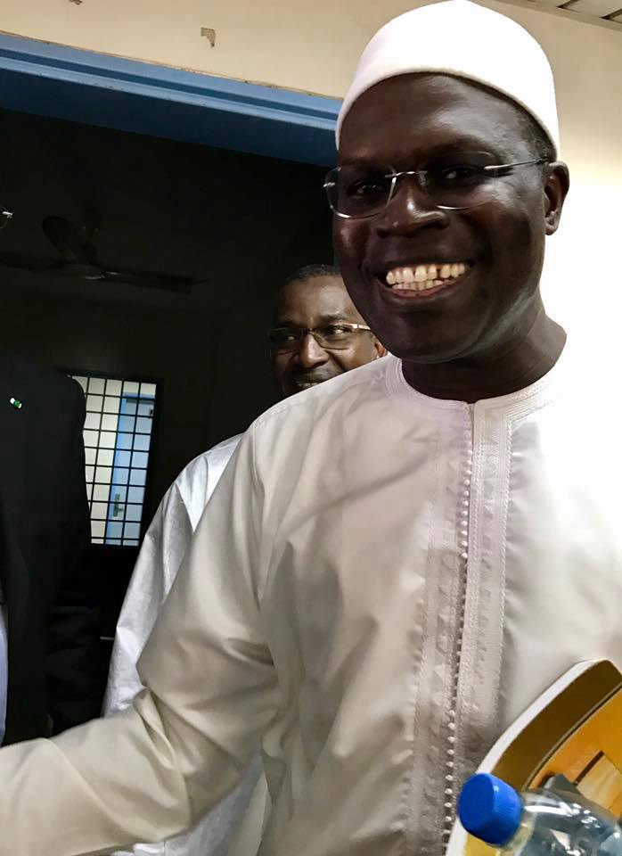 Le maire de Dakar Khalifa Sall lors de son audition sur le fond par le doyen des juges
