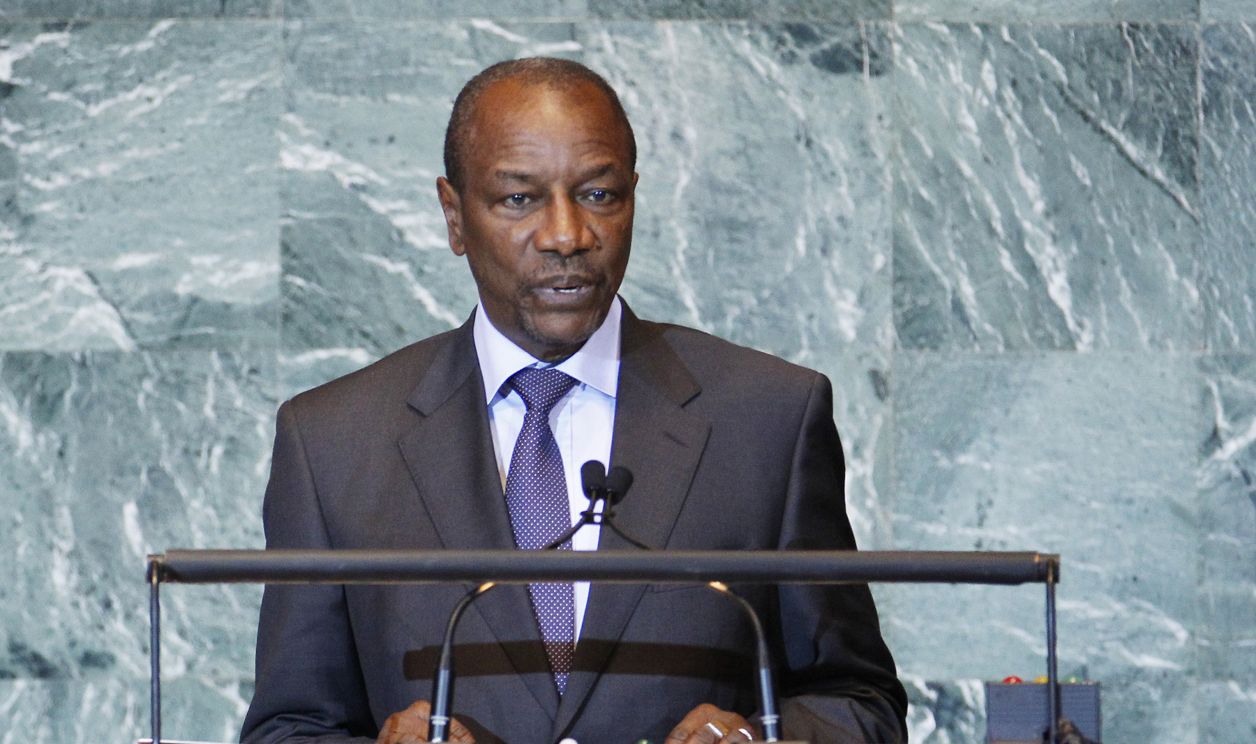 Alpha Condé, président guinéen