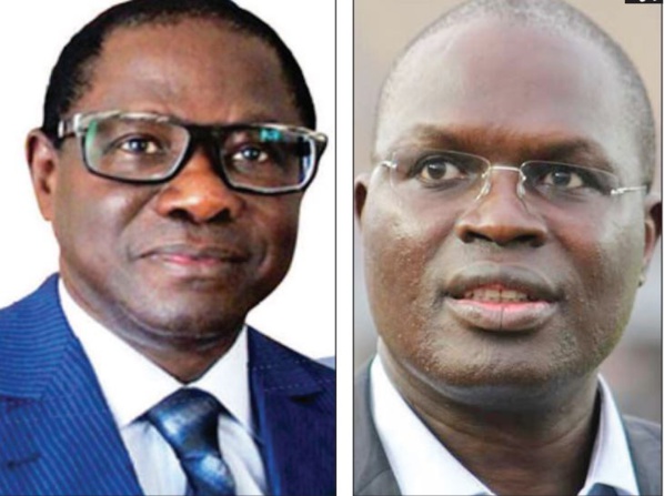 Pape Diop et son successeur à la mairie  de Dakar, Khalifa Sall