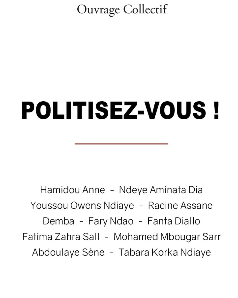 « Politisez-vous ! » : Dix jeunes Sénégalais appellent à « une révolution transformatrice »
