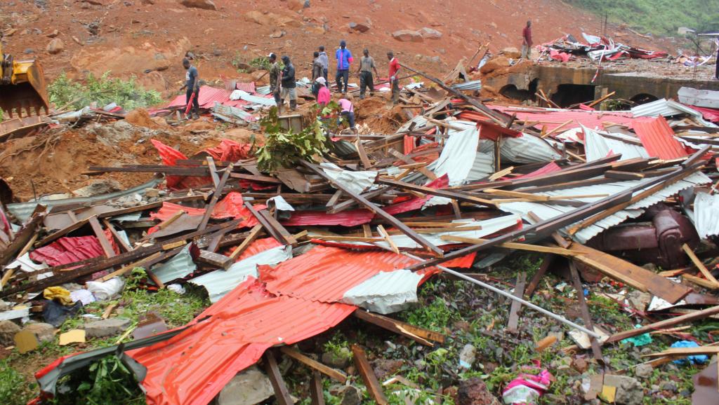 Sierra Léone : 270 corps retrouvés
