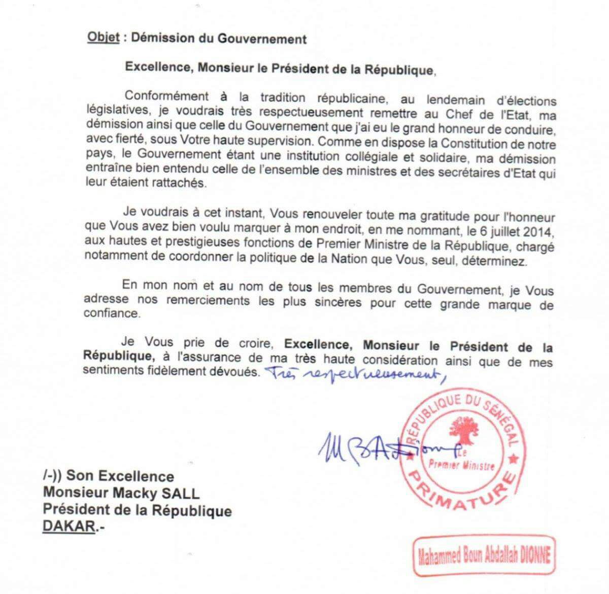 Mouhammad Boun Abdallah Dionne: « Nous avons fait notre part qui était de répondre et de respecter ces traditions» 