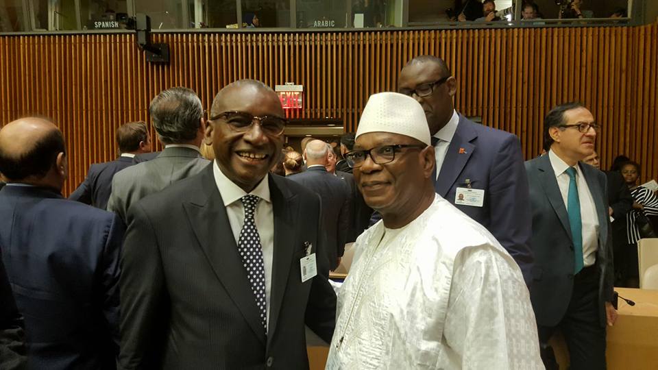New-York: Sidiki Kaba rencontre son ami IBK