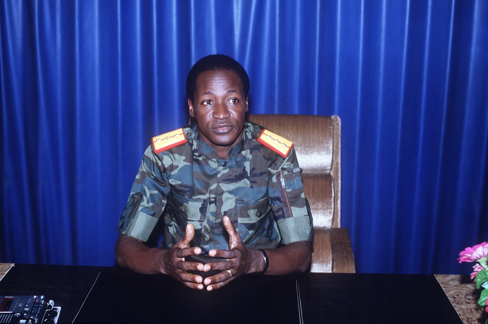 Blaise Compaoré, quatre jours après la mort de Thomas Sankara. © AFP