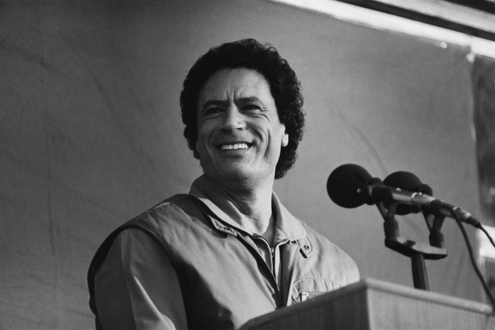 Le colonel Kadhafi. © John Downing / Getty Images