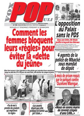 La Une des quotidiens