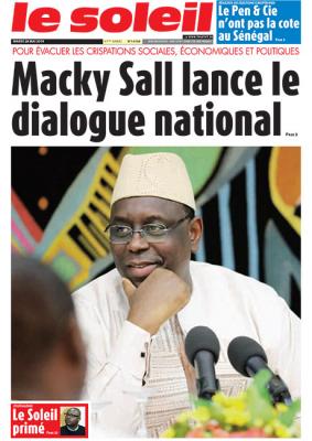 La Une des quotidiens