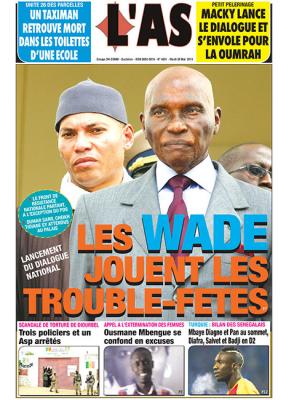 La Une des quotidiens