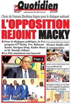 La Une des quotidiens