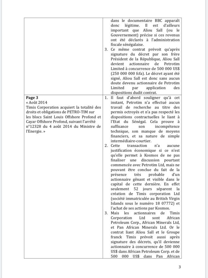 Affaire Aliou Sall : Les cadres de l'ACT démontent le mémorandum du gouvernement