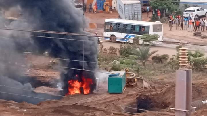 Incendie au bassin de rétention de Dalifort-foirail