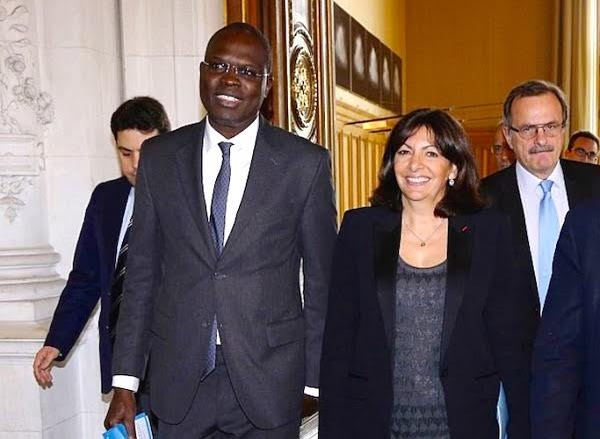 France : Khalifa Sall reçu par Anne Hidalgo, maire de Paris