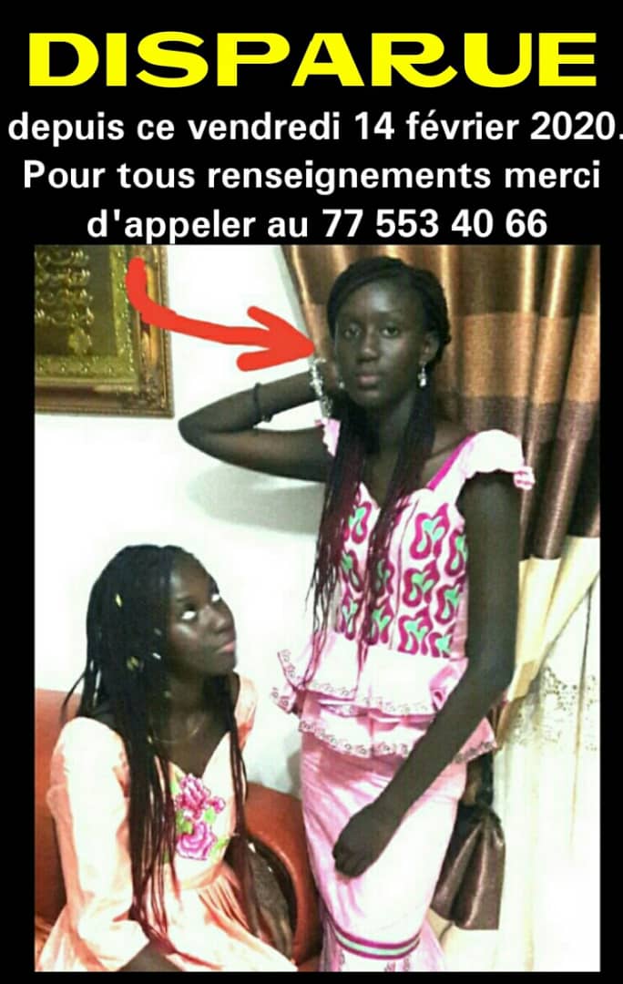 Disparition: la fille de Mame Matar Guèye introuvable