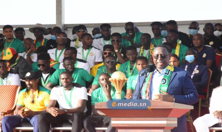 Macky Sall salue l’unité du peuple sénégalais autour des Lions