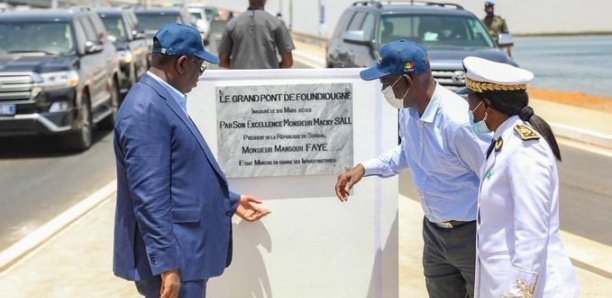 Le pont à péage de Foundiougne inauguré et baptisé Nelson Mandela