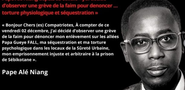 Pape Alé Niang va entamer une grève de la faim