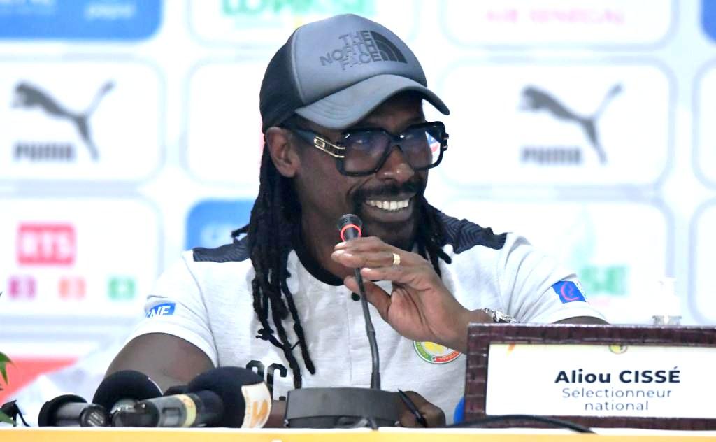 Aliou Cissé face à la presse ce vendredi