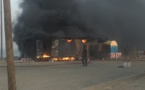 URGENT : incendie au quai de pêche de l'hydrobase de Saint-Louis