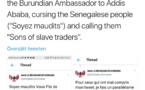 Un ambassadeur burundais insulte les Sénégalais sur Twitter