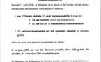 Résultats des examens virologiques du 11 avril 2020