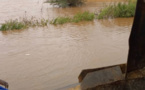 Images des inondations sur la Nationale 1 à Diameniado