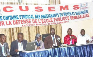 Arrestation d’enseignants : Le CUSEMS  annonce trois jours de grève