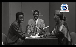 Aminata Touré face à Ndella Sabara dans l'émission Champ contre Champ en 1994 avec Ibrahima Souleymane Ndiaye de la RTS.