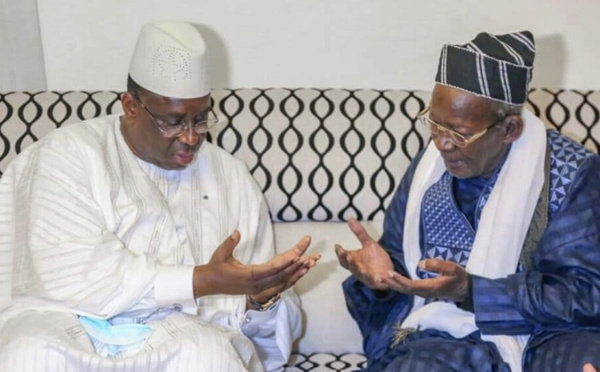 Cheikh Mahi Niasse, Khalife Général de la Fayda Tidjania,  apporte sa bénédiction à la candidature de Macky Sall à l'ONU